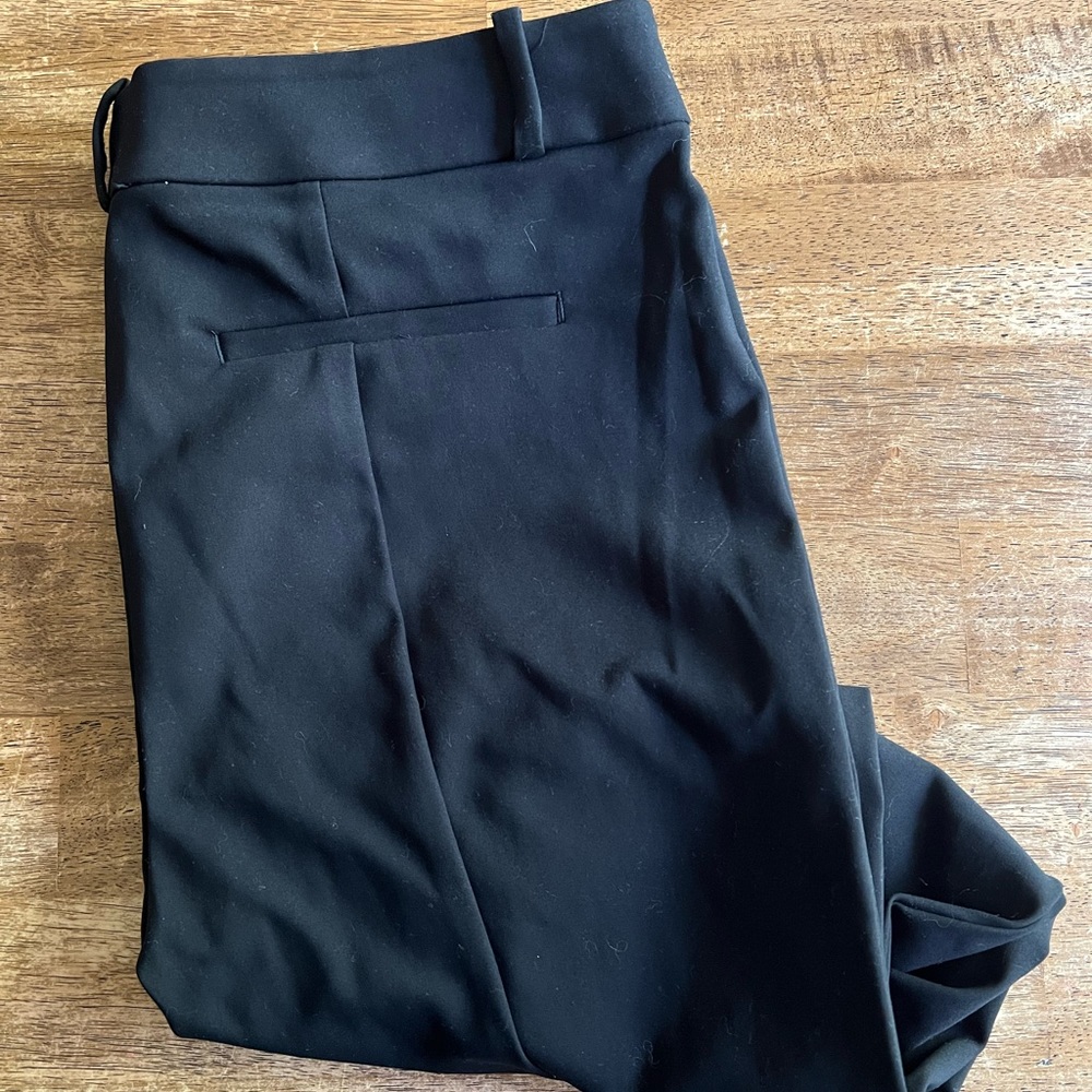 Loft skinny ankle black pants size 12 NWT